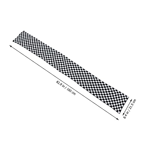 GALPADA 1 PC Checkerboard Scarf Yarn Scarf Xmas Winter Scarves for Women Winter Plaid for Women Christmas Warm Chessboard Black White Grid3