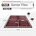 Artan Balance Dance Floor Tiles 3.5x3.5 ft - 4 Interlocking Dance Floor Tiles for Ballet, Tap, Jazz, and Irish Dance | Portable Dance Floor Tiles for Indoor Dance Flooring – Mahogany