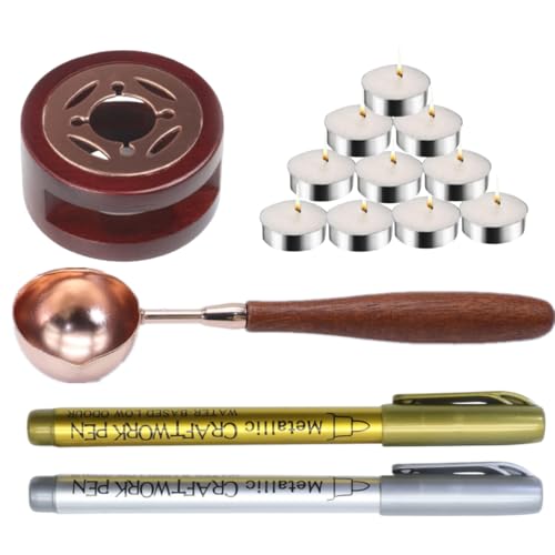 Kit de chauffe-cire avec cuillère pour réussir vos cachets sans rater la fonte