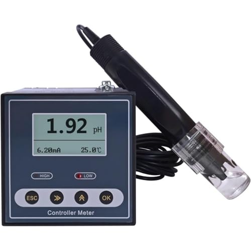 oiakus PH Meter Monitor, ORP Meter Monitor, Accurate 0.02pH 1mV Measurement, Automatic Shutdown Timer, Upper Lower Limit Control Alarm, for Industrial Sewage, Wastewater Detection