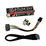 Angoily PCI-E 1x to 16x Riser Adapter for GPU USB 3.0 Extension Cable High-Speed PCI Express Card Extender for Mining and Gaming