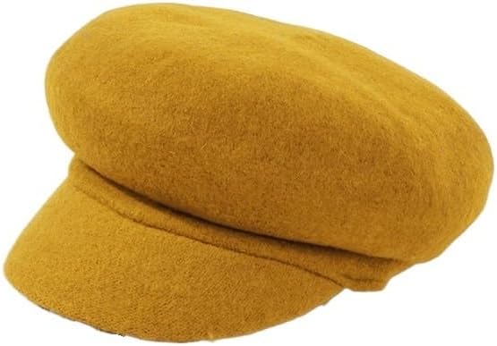 Winter Wool Versatile Artistic Octagonal Hat Women's College Beret