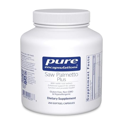 Pure Encapsulations Saw Palmetto Plus | with Nettle Root Extract to Support Urinary Function | 250 Softgel Capsules