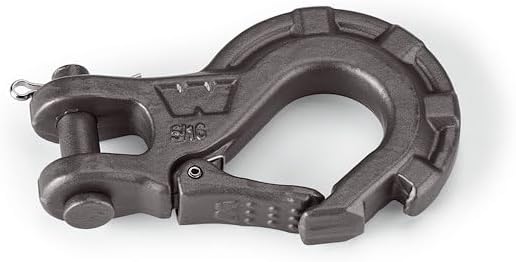 WARN 92089 Epic 5/16" Steel Winch Hook: 2.5 Ton (5,000 lb) Capacity, Black