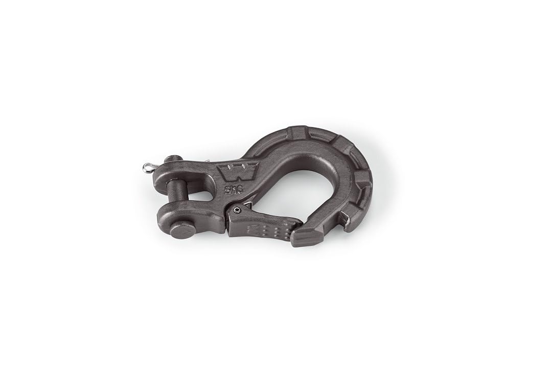 WARN 92089 Epic 0,8 cm Stahl-Windenhaken, 2,5 Tonnen Kapazität, schwarz