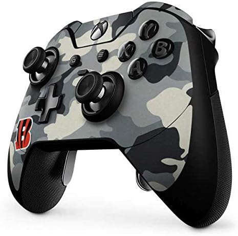 Skinit Decal Gaming Skin Compatible with Xbox One Elite Controller - Officially Licensed NFL Cincinnati Bengals Camo Design