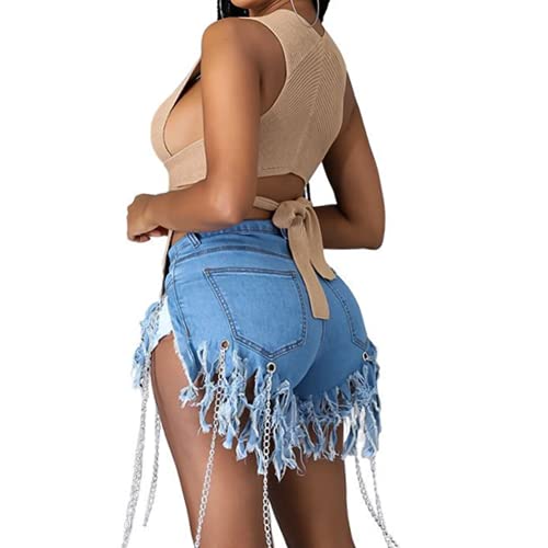 Image of JUMISEE Women's Sexy Wrap Around Strappy Crop Top Knit Multi Wear Sweater Tank Tops Sleeveless Bandage Vest