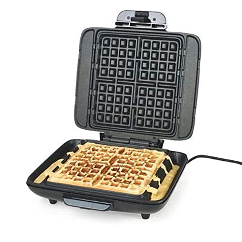 Lakeland No Mess Electric Waffle Maker – Makes 4 Waffles At Once Ready In 3 Minutes