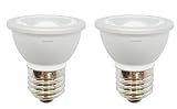 Anyray 2-LED Light Bulbs HR16 120V E27 MR-16 JDR C Hood Lamp Short Neck E26 (Cool White)