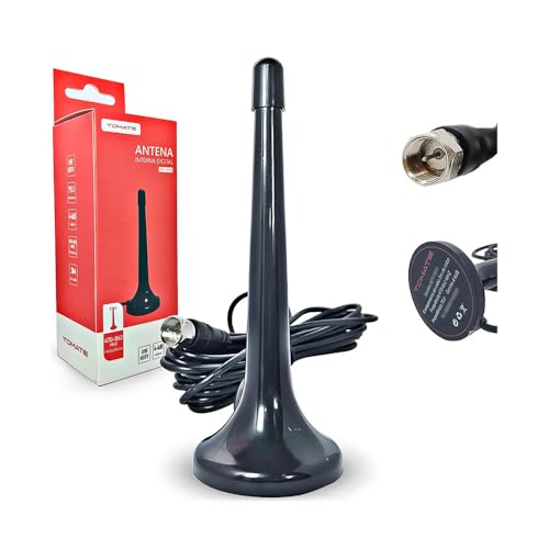 Antena Digital Interna Tomate HDTV MTV-3015 VHF/UHF/FM Cabo 3m