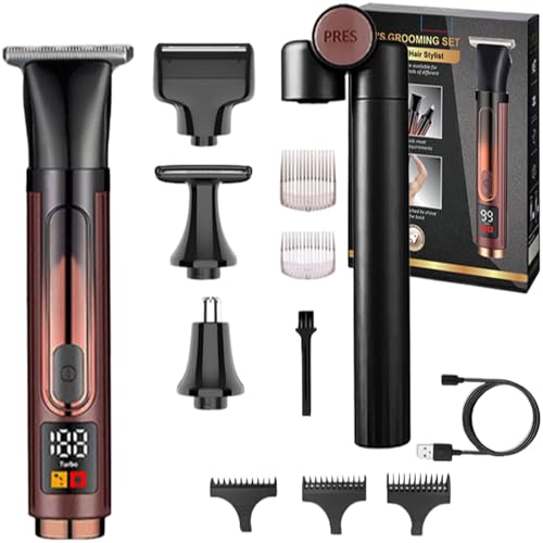 Rasoir électrique pour le dos 4 en 1 extensible et sans fil pour homme