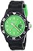 Madison New York - SU4486NV - Montre Mixte - Quartz Analogique - Cadran Vert - Bracelet Silicone Noir