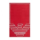  Emporio Armani Swimwear Swimwear Towel, Toalla de Playa Unisex adulto, Rojo (Ruby Red), Talla única