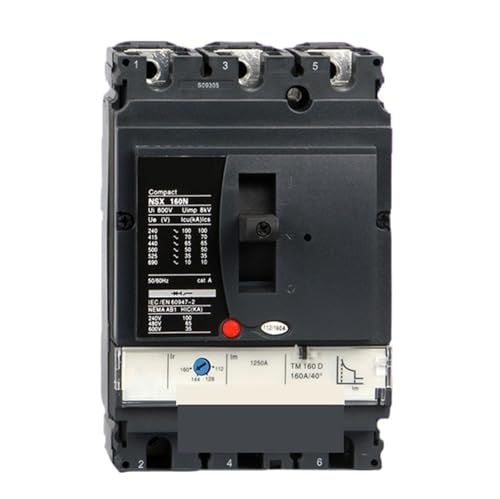 Protección contra sobrecargas con el disyuntor NSX160N TM160D 160A