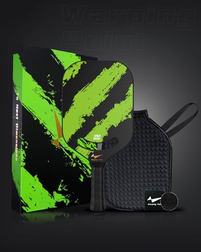 Warping Point Carbon Fiber Pickleball Paddle With Aero Throat thumb #6