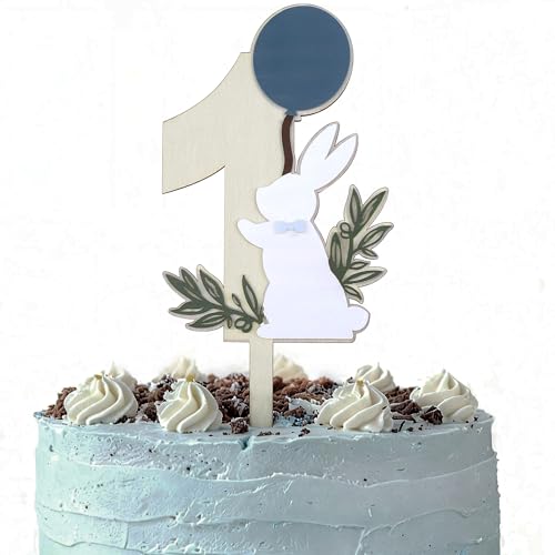 Wood Some Bunny Is One Cake Topper