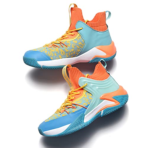 Verna Polly Mens Fashion Sneakers Running Tennis Shoes Lightweight Sport Gym Jogging Hip Hop Walking Athletic Breathable Comfortble Basketball Shoes, E-Multicolor, 10.5 #TOP4