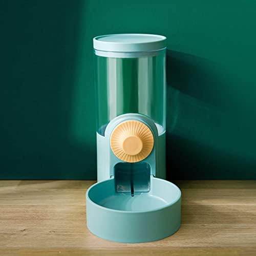 Pet Dog Cat Hanging Automatic Feeders Drinking Bowls 40oz, Auto Gravity Pet Feeder Water Set, Cage Pet Feeding Bowls Dispenser for Cats Dogs Puppy, Rabbit Hamsters Chinchilla Hedgehog (Green-Food)