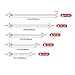 600Pcs White Zip Ties Assorted Sizes Standard Self-Locking Nylon Cable Tie 4/6/8/10/12 Inch with Cable Mount Perfect for Home Office Garage Wire Management Strip Fastening