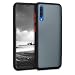 Produktbild kwmobile Bumper Hülle kompatibel mit Samsung Galaxy A50 - Kunststoff Schutzhülle mit TPU Silikon Bumper Schwarz Matt Transparent