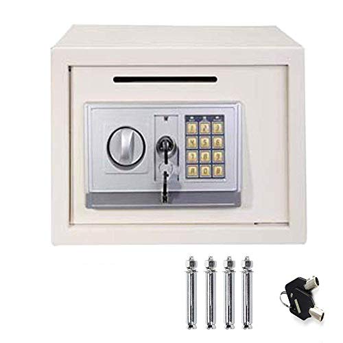 Large 16 Litre (35cm x 25cm x 25cm) Electronic Safe, Cash Box, Home Safe, Lock Box, Digital Safe, Money Safe Box, Steel Security Box, For Office or Home Use, Wall or Floor Mounted