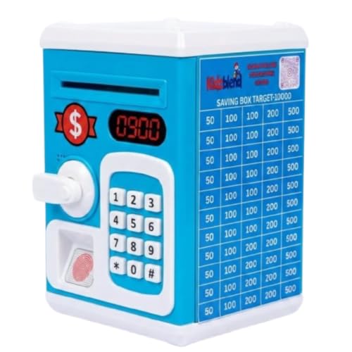Image of New ATM Piggy Bank for Kids Boys and Girls | Money Box with ₹10,000 Saving Target | Money Bank with Lock & Touch Sensor | Auto Scroll Cash Gullak for Kids | Piggy Bank for Girls & Boys