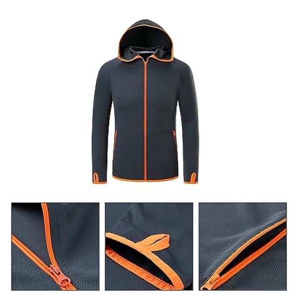 TENDYCOCO 2 Stuks Vissen Kleding Zon Beschermende Jas UV Kleding UV Bescherming Kleding Polyester Vissen Hoodie Kleding Vissen Hooded Kleding Vissen Jas Hoodie Anti-Uv Jas Ademend