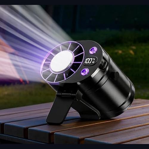 Ventilateur à clip de taille portable et rechargeable USB à 100 vitesses - 4