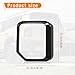 AMSPRAC Exterior Mirror Covers compatible with Toyota Land Cruiser Prado 250 J250 LC250 2024 2025,Door Side Rearview Cover Trim,Glossy Black Rearview Mirror Rain Eyebrow Trim