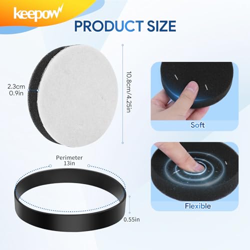 Image of KEEPOW Vacuum Belts and Filters for Eureka Airspeed Compact Bagless