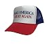 P&B Campaign Adjustable Unisex Hat Cap "MAKE AMERICA GREAT AGAIN! DONALD TRUMP'16 (Royal/Red)