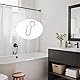 100 Stück Metall S Haken Silber, S-Förmige Vorhanghaken für Schienen, Duschvorhang Haken, Vorhang Haken, Gardinenhaken für Ringe, Gardinenhaken Metall, S-Haken, Curtain Hooks(35MM) (Silber)