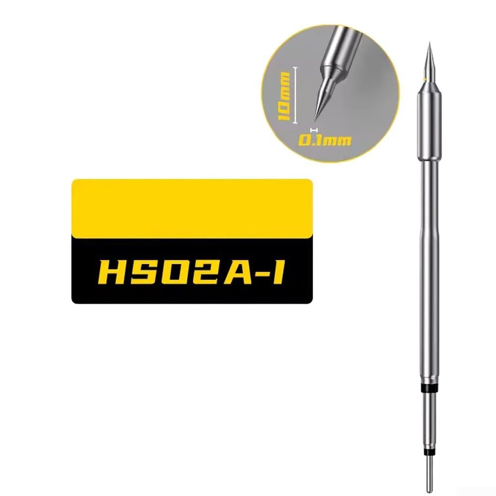 Kit di punte per saldatore, 6 pezzi, per HS02A DWS-200 Station F245-K KU JS I C2 B Set di ricambio in metallo