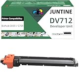 DV712 DV-712 Developer Unit Replacement for Konica Minolta DV712 Developer Kit Compatible with Bizhub C659 C759 Printers High Yield 120,000 Pages (1Pack Black)