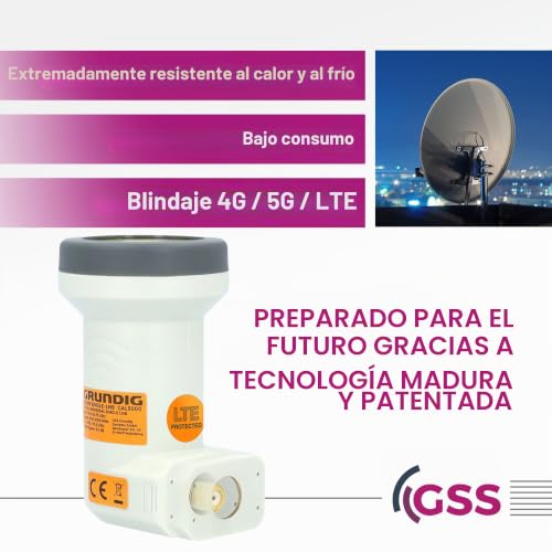 Miniatura 4 de Gss Helios Single Lnb Con Blindaje Lte Y Protección Solar Uv, 1 Compartimento Hd 4k Lmb Para 1 Participante, Tv Tv, Receptor De Satélite, Lnc Para Antena Parabólica