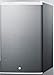 Summit Appliance FF31L7BICSS Commercially Style Built-in Capable Compact All-Refrigerator in Stainless Steel with Automatic Defrost, Adjustable Chrome Shelves, Digital Thermostat and Lock