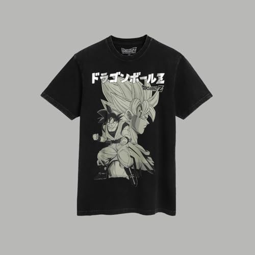 Image of Free Authority Official Dragon Ball Z: Son Goku Anime Graphic Print Pure Cotton Regular Fit Tshirt for Men