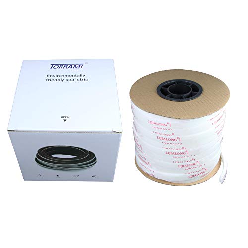TORRAMI Adhesive Brush Seal Weather Stripping 11/32 inch x 3/16 inch x 90 ft, Dustproof Soundproof Windproof for Windows Bottom and Frame,Sliding Doors Frame,Wardrobe, White