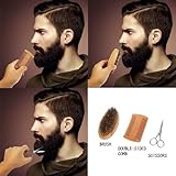 Beard Grooming Kit,Beard Kit with Beard Oil,Beard Growth Serum,Beard Wash, Beard Balm,Beard Brush, Beard Comb, Beard & Mustache Scissors Beard Growth - Image 5