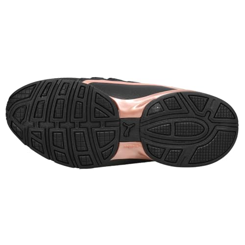 Image of PUMA Womens Axelion Running Shoe, Puma Black-Rose Gold, 6 Wide