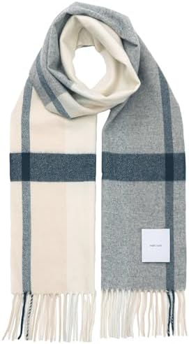 （03:00時点） [matti totti] Ice × Gray カシミヤ マフラー カシミア マフラー 大判 厚手 レディース チェック柄 チェック ストール 100 女性 ロング リバーシブル カシミヤマフラー カシミアマフラー ギフト プレゼント B0011B-1021