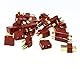 10x Paar (20 Stück) Original Premium T-Dean T-Stecker Dean Goldstecker Stecker Buchse Male Female 2Pin Verpolsicher Hochstromstecker für Lipo Akku RC 60A Modellbau