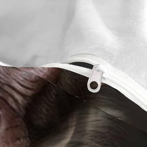 Housse de couette King singe 3D anti-plis en microfibre douce - 5
