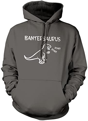 Bantersaurus Rex Unisex Hoodie - Grey Large