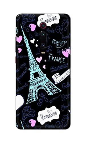Image of PRINTFIDAA Lovers Famous Place Eiffel Tower in Paris Printed Designer Hard Back Case Cover for Xiaomi Mi 9T / Mi 9T Pro /Redmi K20 / K20 Pro -(SS) MVN1003