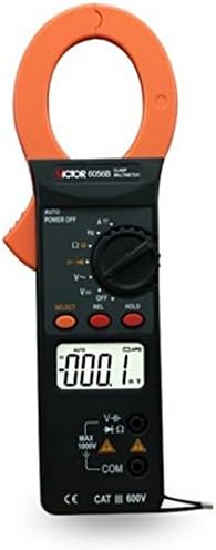 VICTOR 6056B Handheld Multimeter Digital Multimeter Pocket Clamp Meter DC Current/Voltage AC Current/Voltage Resistance Capacitance Frequency Tester