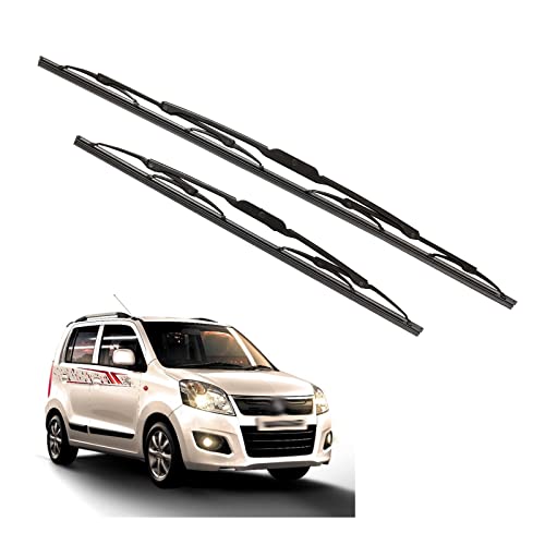Image of Kylo Windshield Wiper for Suzuki Waganr /Conventional and Traditional Metal Type Windshield Water Repellency Scratch Proof Wiper Blades Suitable for Suzuki WagonR (Driver Side 18 inch, Passenger Side 16 inch)