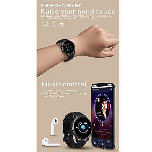 ZDY Arbeiten Sie intelligente Uhr Q20, Eignungs-Tätigkeits-Verfolger mit Herzfrequenz/Blutdruck/Pedometer/Schlaf, wasserdichte Bluetooth Smartwatch für IOS/Android um.