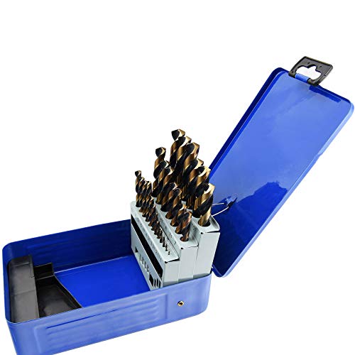 Maxtool 25 Pieces Drill Set 25Pcs/25-Piece Twist Drill Bit Set High Speed Steel M2 Fully Ground 1-13Mmx0.5Mm Metric; Jbs02H10R025P #TOP7