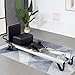 Foldable Pilates Reformer Device, Pilates Core Bed, Foldable Pilates Equipment, for Home Gym, Free Gloves and Skipping Rope(Gray)